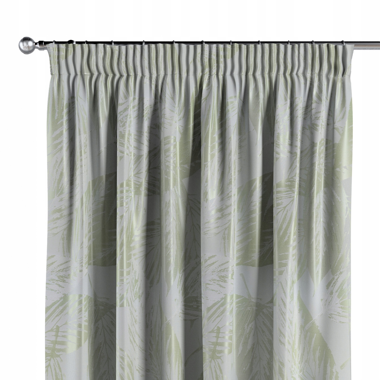 Záves na vlnitej páske 1 ks 130x260 cm zelený