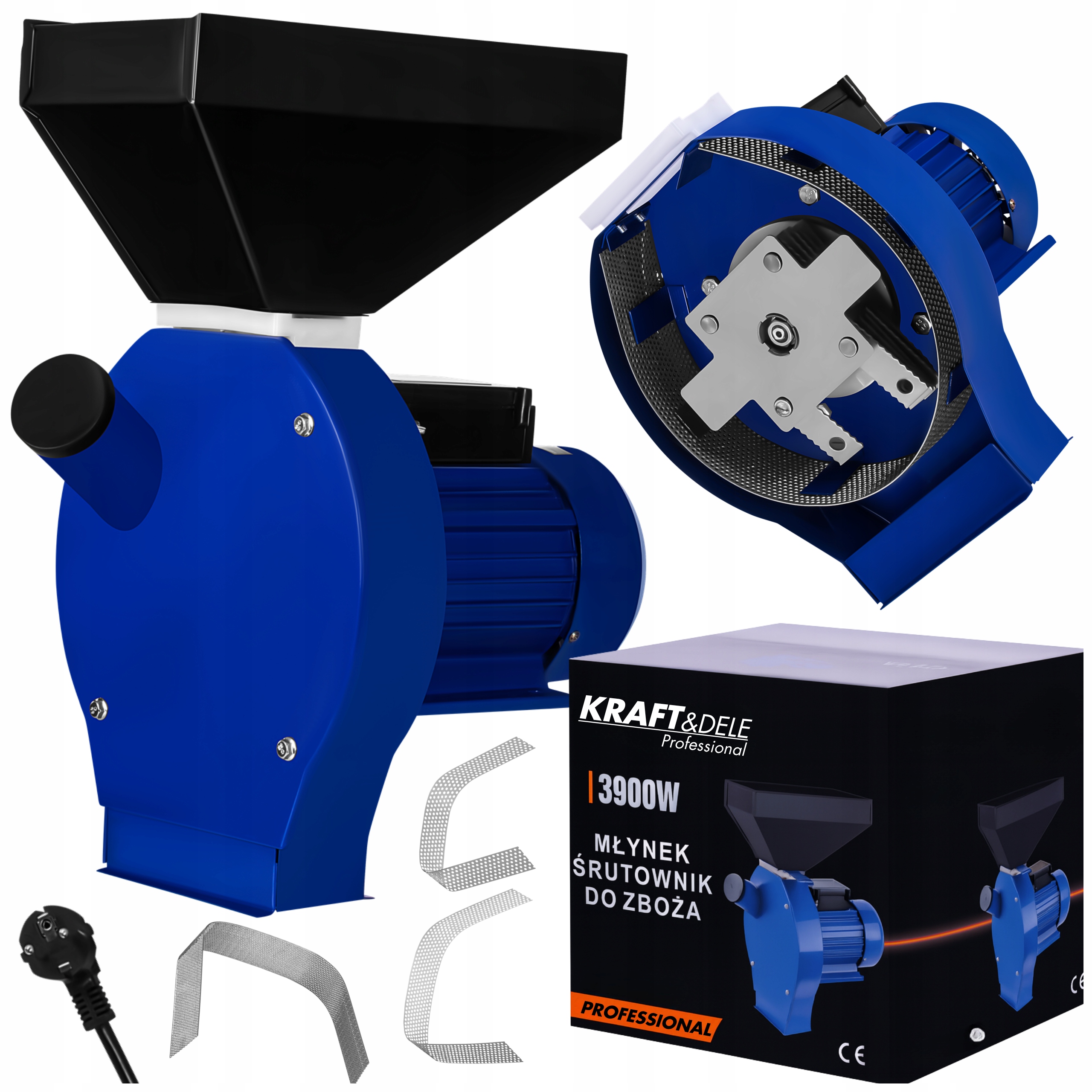 Mlynek Šrotovač Na Obilniny 3,9 kW Sita Rozdrvovač Mletie Zŕn Obilnín