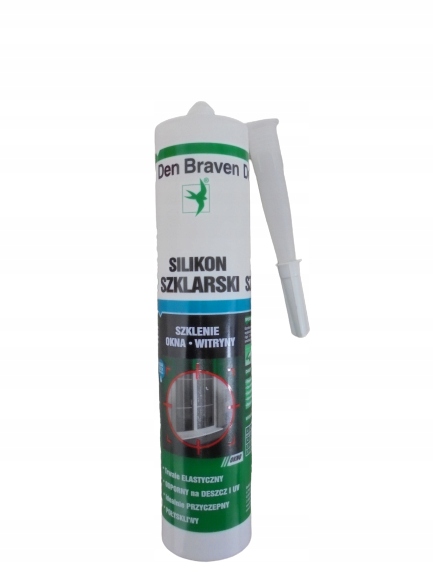 

Silikon szklarski Window Biały DenBraven 280ml