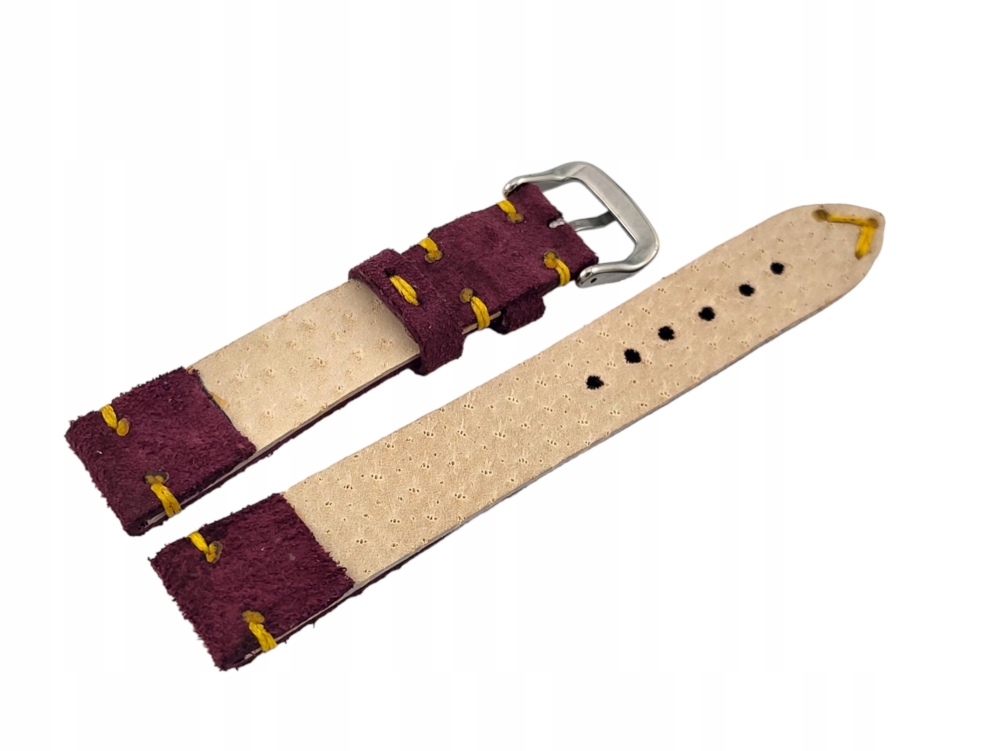 PASEK DO ZEGARKA HAND MADE 18mm VINTAGE ZAMSZOWY Model VZ.1.18