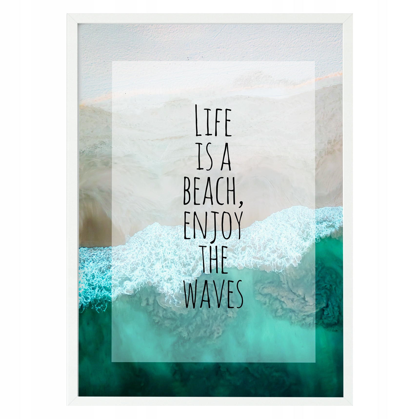 

Plakat w ramie duży 40x60cm waves