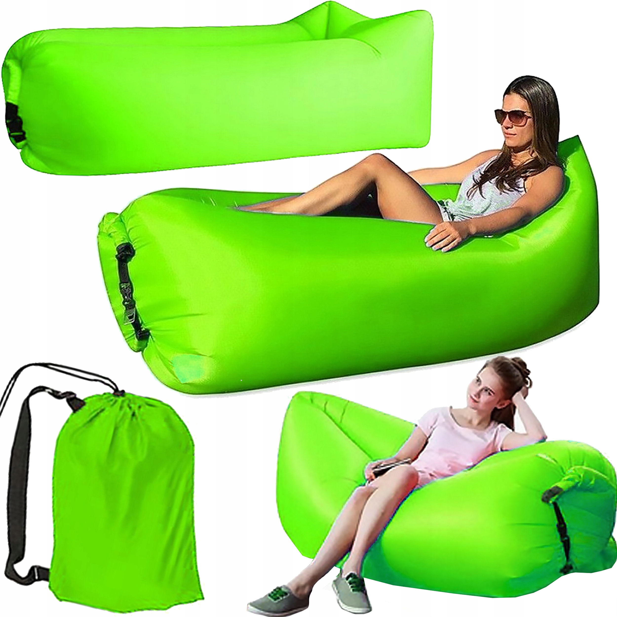 

Mocna Sofa Dmuchna Materac Leżak Lazy Bag 220cm