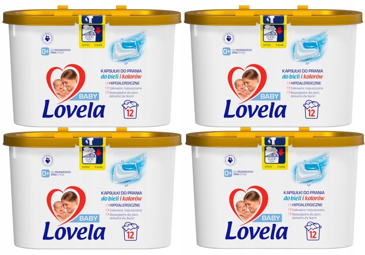 

Lovela Kapsułki do prania Bieli i Kolorów 4x12szt.