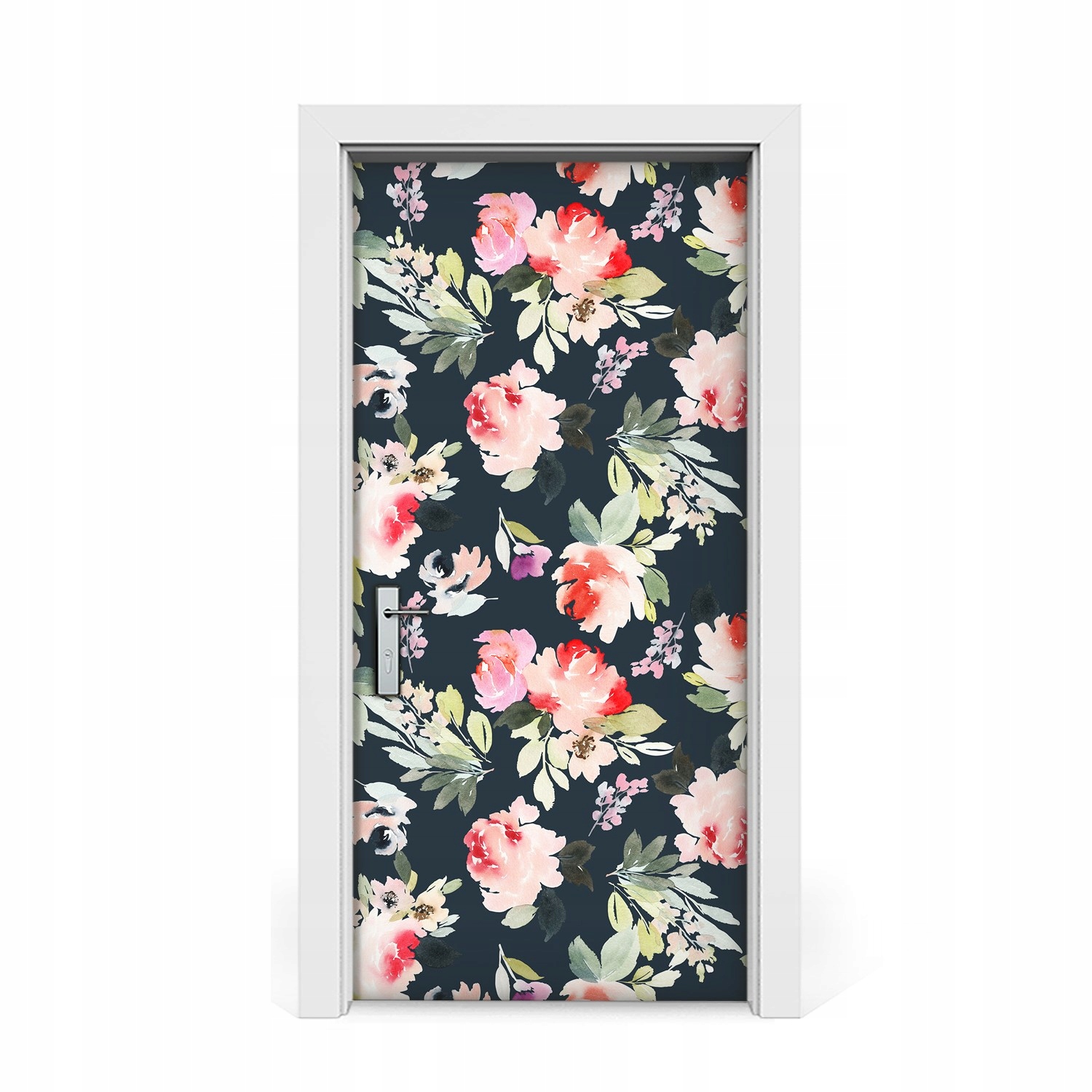

Naklejka na drzwi Vintage malowane kwiaty 95x205