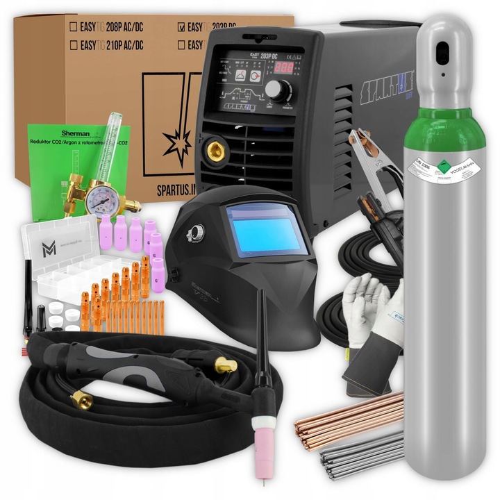 Spartus Invertorová svářečka Tig 203P DC Puls 200A Hf
