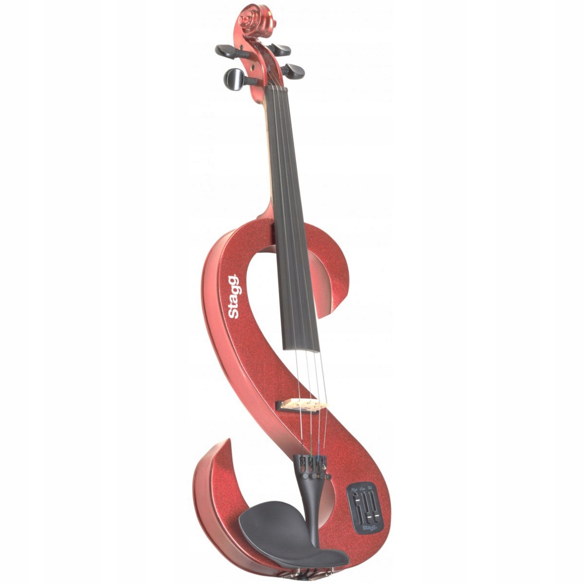 Stagg Evn 4/4 Mrd, elektrické housle s pouzdrem a sluchátky