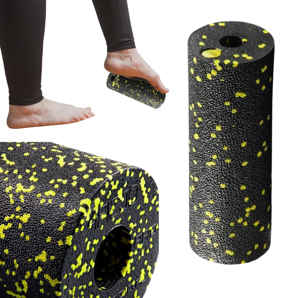 Roller Wałek Do Masażu Ćwiczeń mini 15 cm żółty