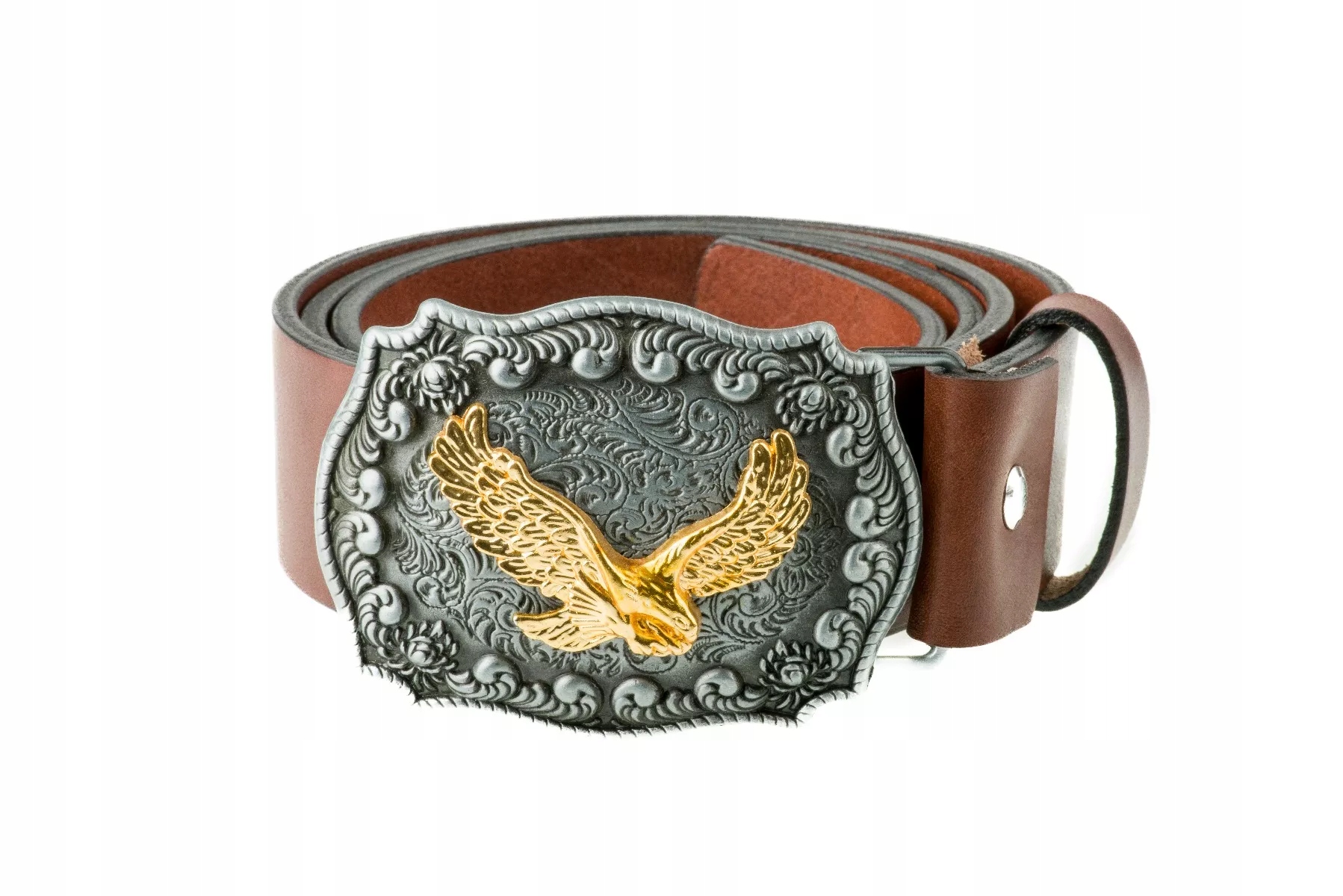 Kožený opasek Bór Hunter Elegance Little Golden Eagle 100