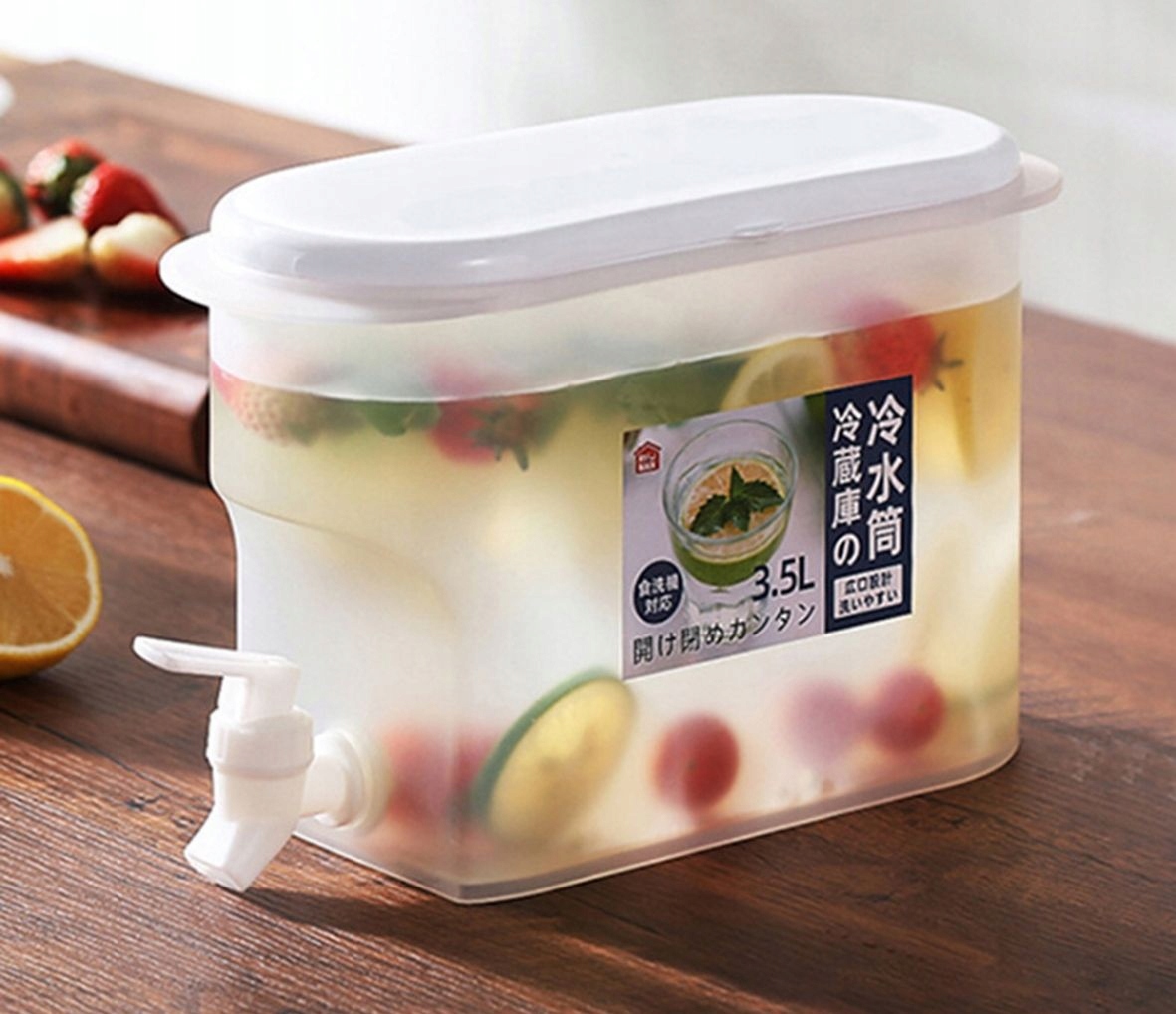 POJEMNIK NA ZIMNE NAPOJE Z KRANEM DO LODÓWKI Rodzaj wiaderko