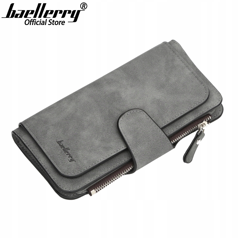 

Portfel Damski Pojemny Organizer Skóra Grafit W90E