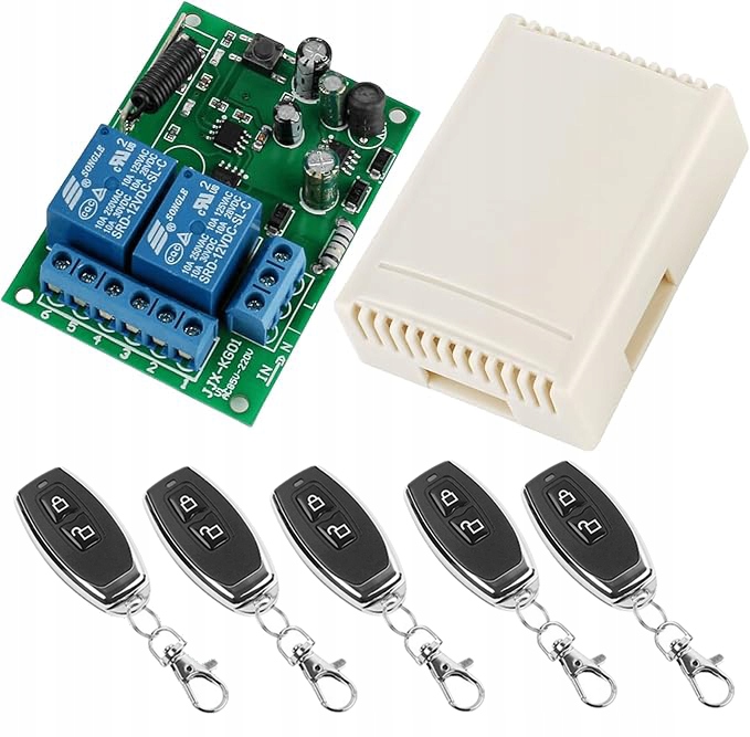 Reléový přijímač Ac 85 V-250 V 5 ovladače 433 MHz