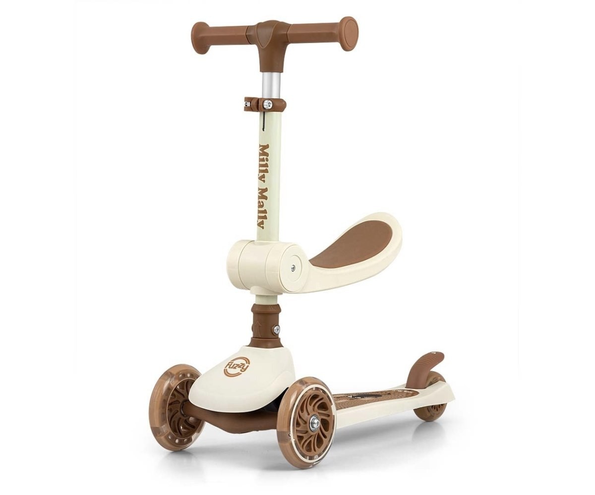 Milly Mally Hulajnoga Scooter Fuzzy Classic beżowa
