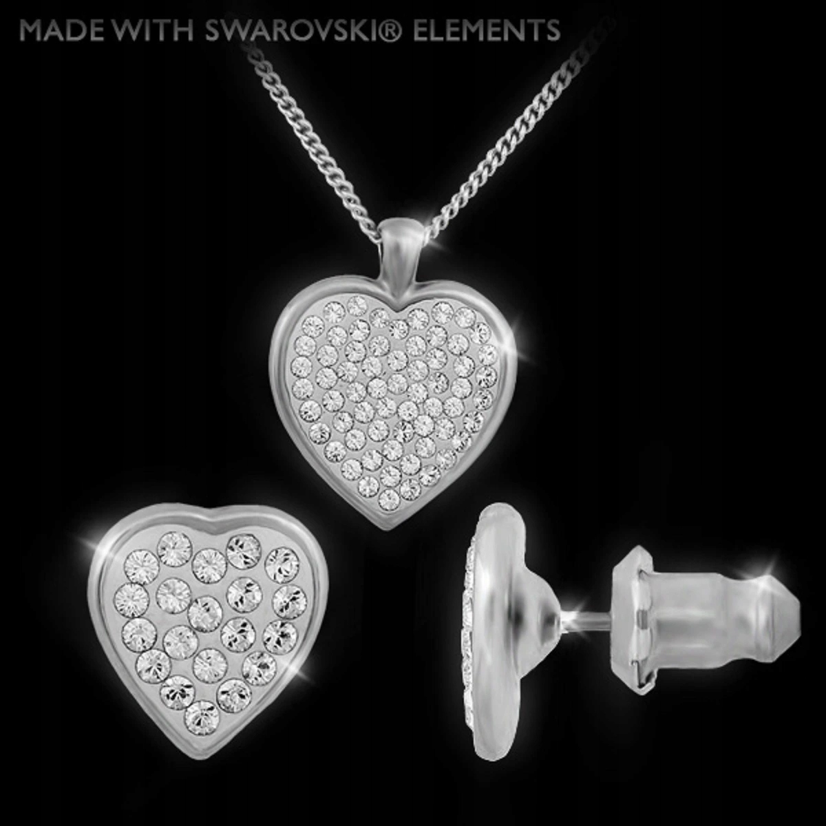 Souprava Amor s krystaly Made with Swarovski crystals