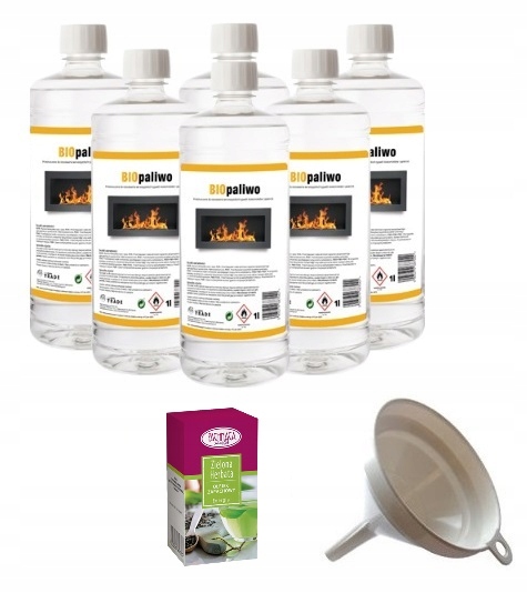 BIOPALIWO bioetanol 6L + olejek zielona herbata