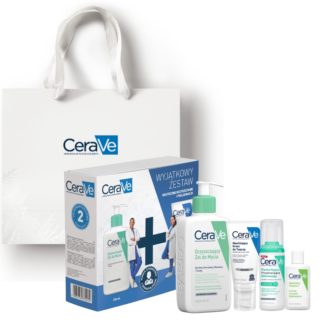 Zestaw prezentowy CeraVe Oczyszczający Żel 236ml, krem do twarzy 52ml