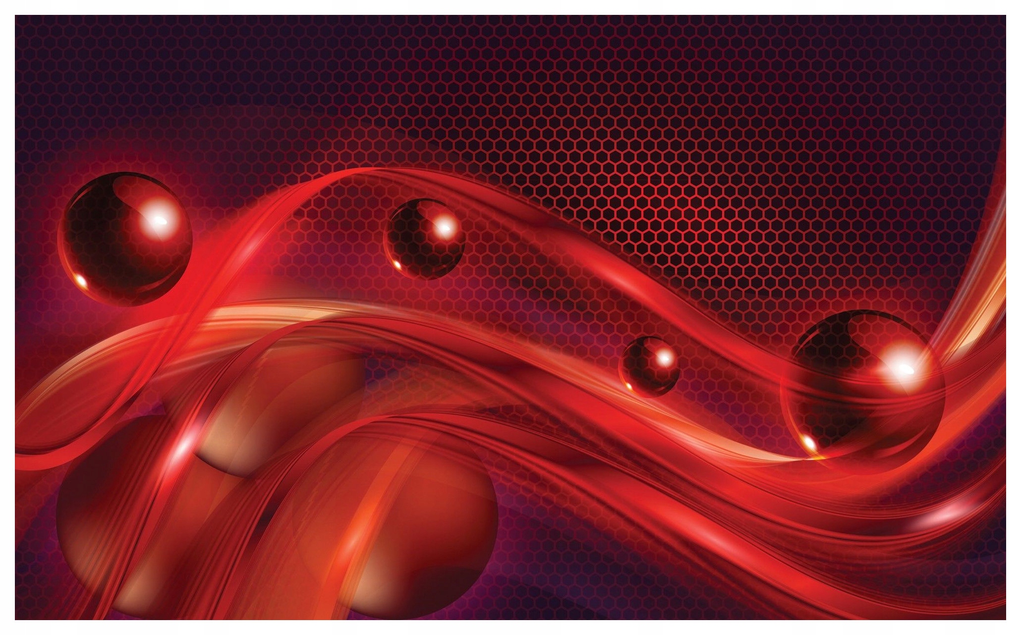 Fototapeta Červené a vínové koule abstrakce vinylová 368x254 lepidlo