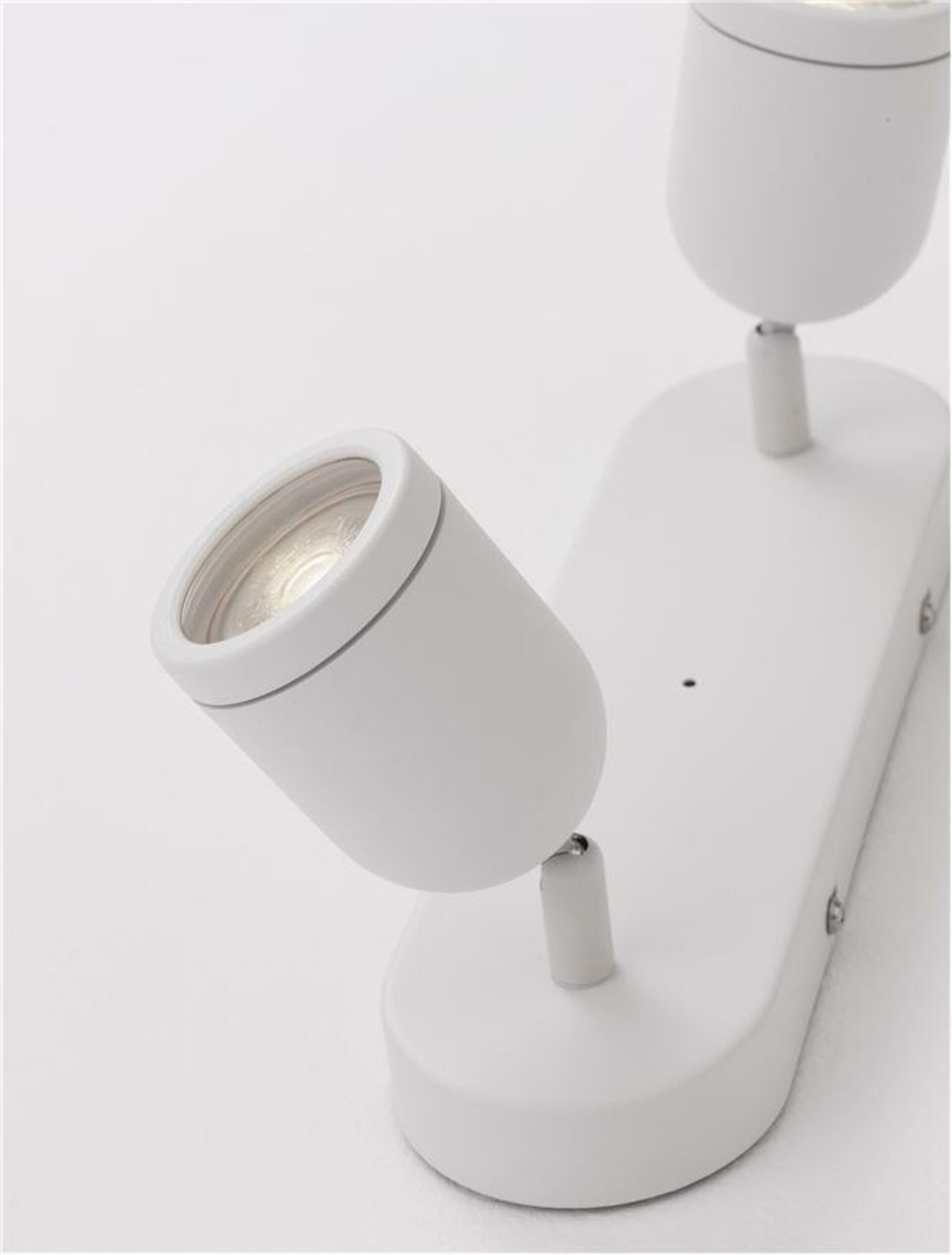 Nova Luce bodové svítidlo Orson bílý kov GU10 2x10W 230V IP44 bez žárovky 9