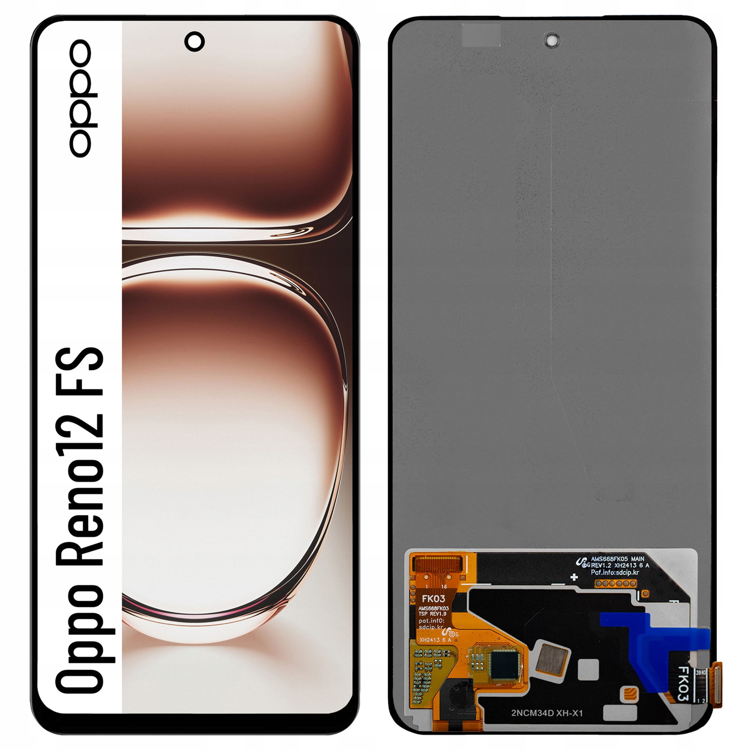 Amoled displej pro Oppo Reno12 Fs Dotyk displeje