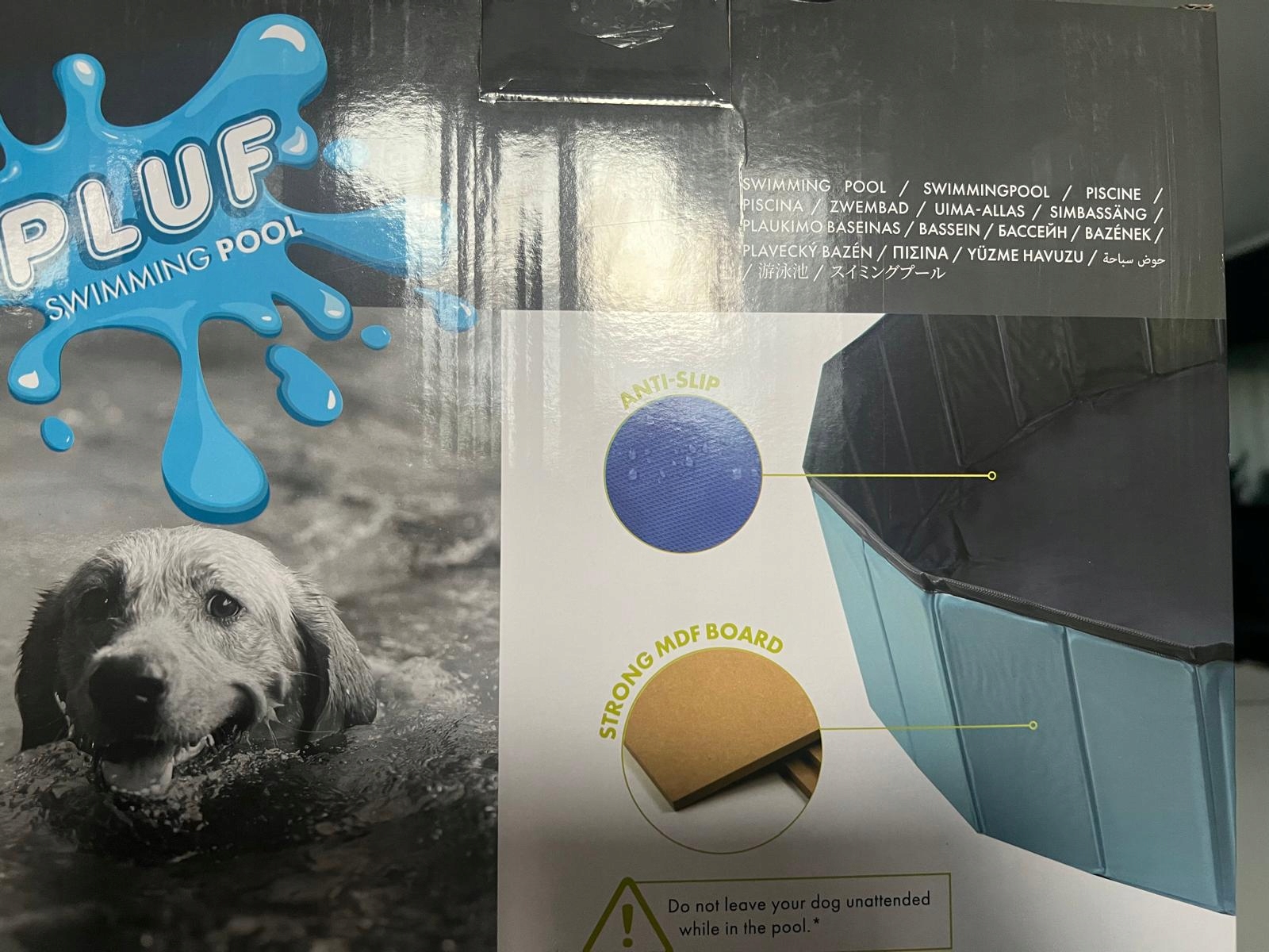 M-PETS Basen dla psa PLUF- L- 160X30 Wysokość produktu 30 cm