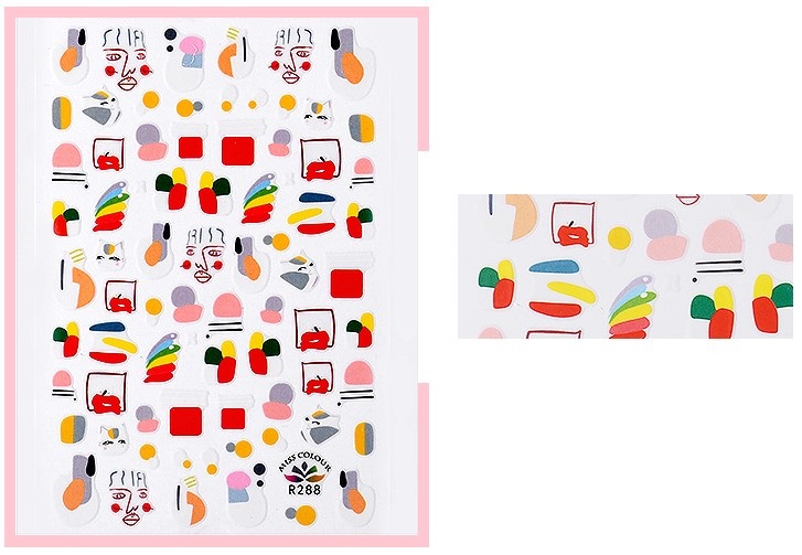 NAKLEJKI NA PAZNOKCIE CARTOON 131 PICASSO