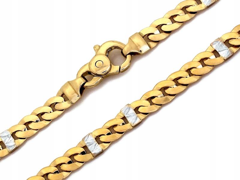 Silný zlatý řetěz 585 pancíř pro muže r55 jako dárek, módní vzor