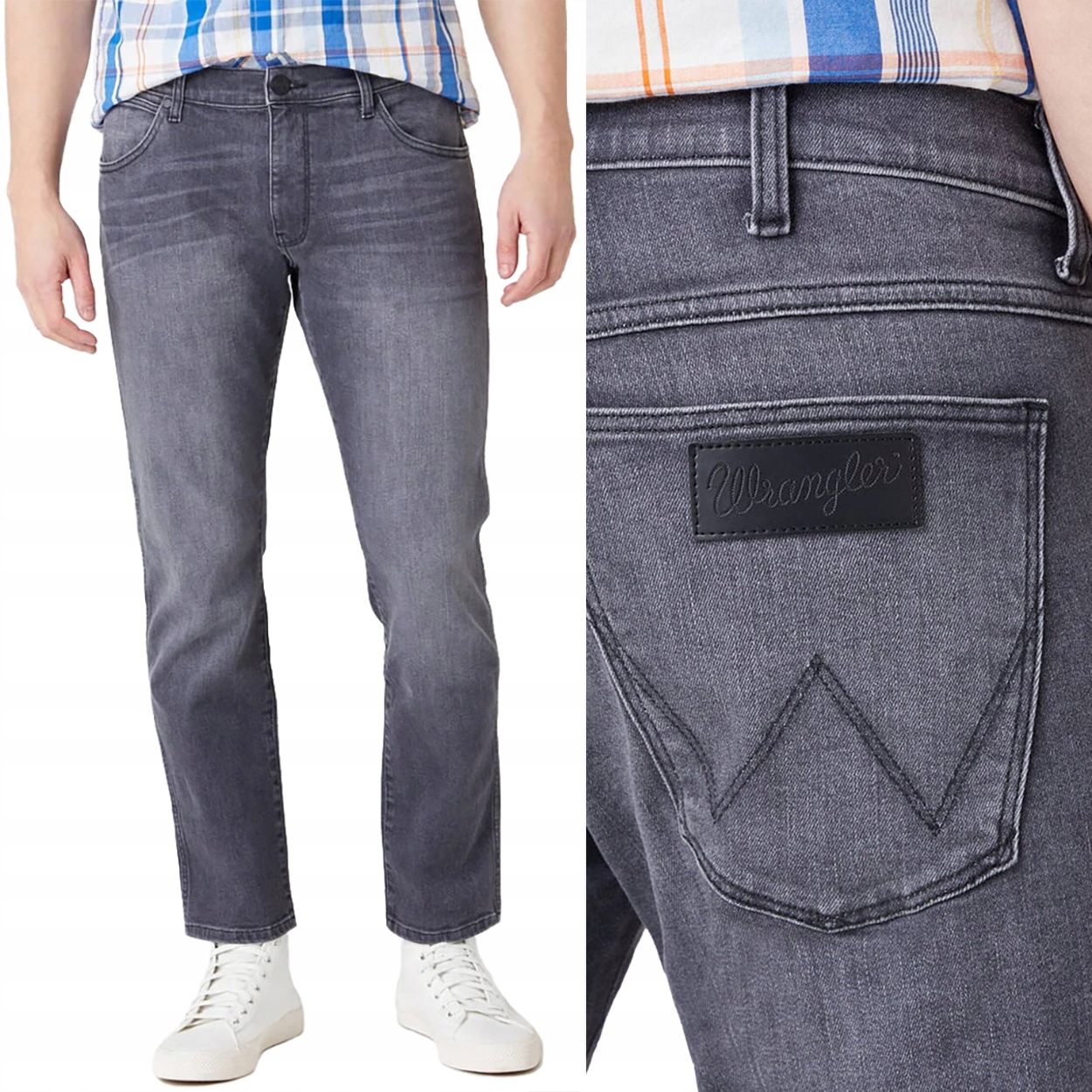 

Wrangler Texas Slim W12SHT36Q Grey Dust W36 L34
