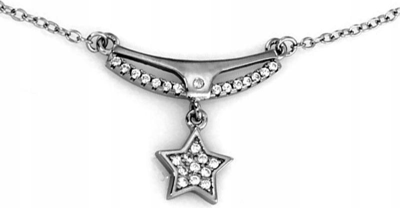 Stříbrný Řetízkový Náhrdelník 925 S Hvězdičkou a přívěsky jako dárek