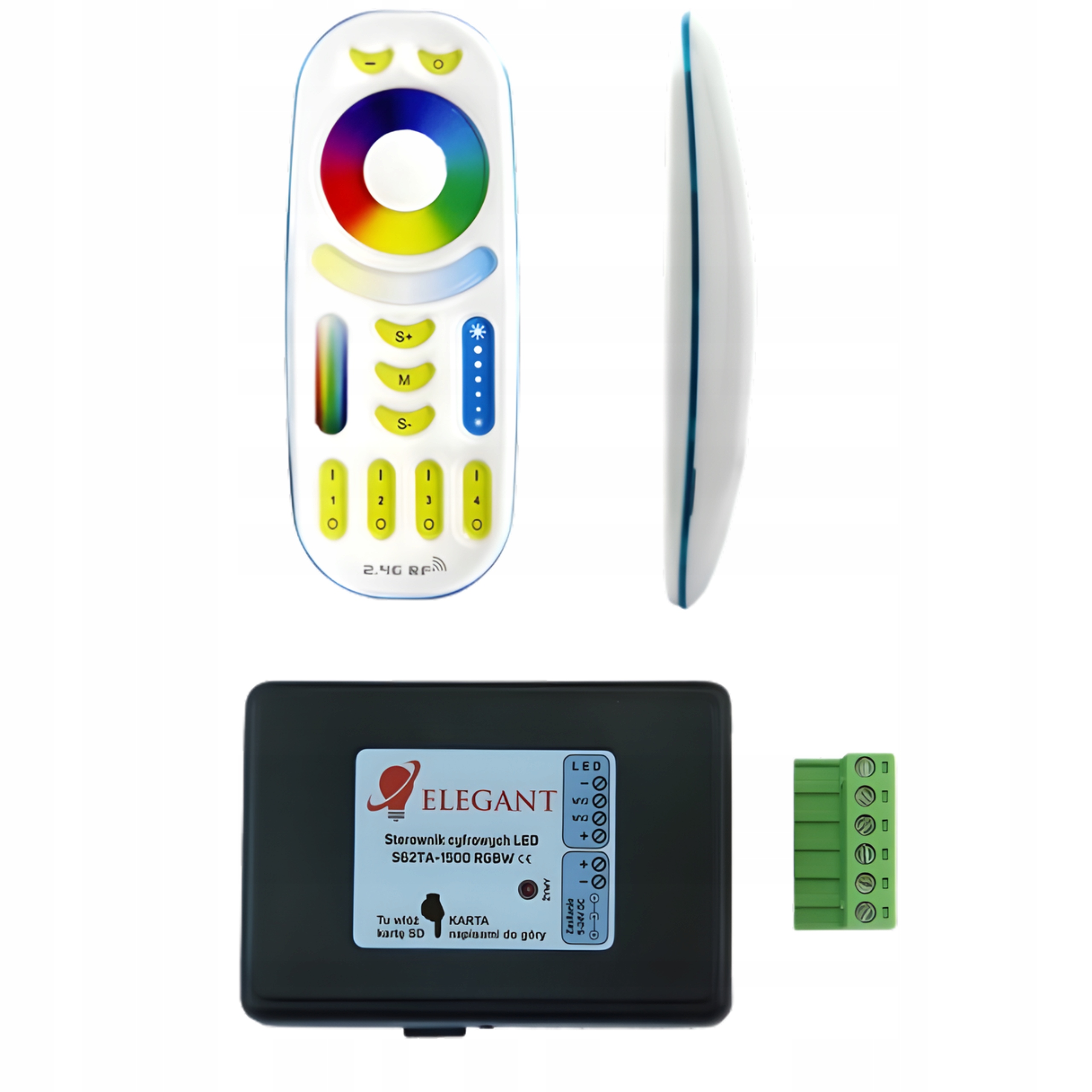 Digitální Led ovladač Elegant pro Sd kartu S62TA 5-24V 2 režimy provozu