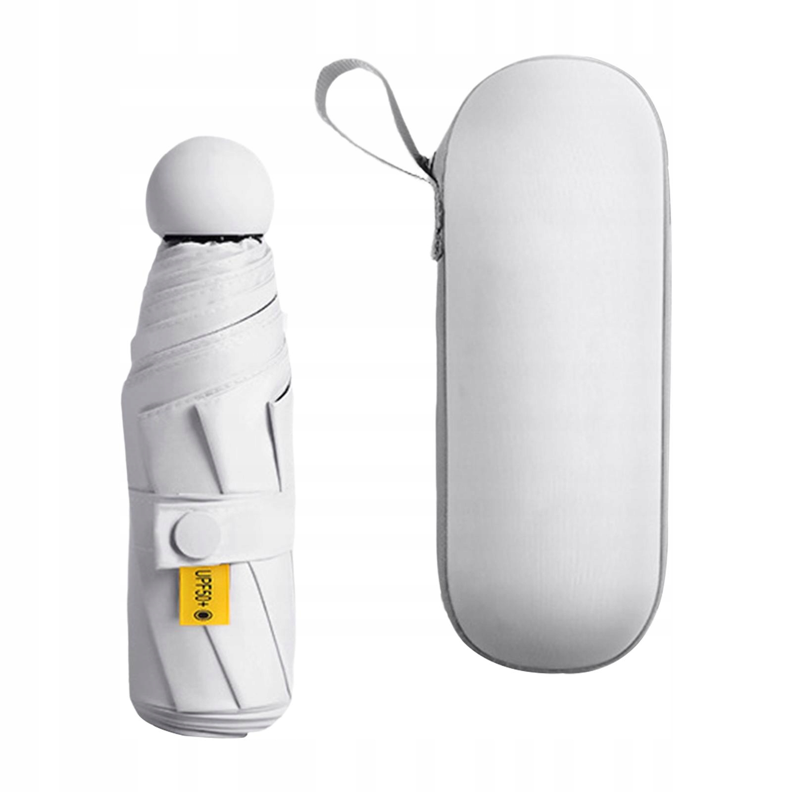 Mini parasole Parasol podróżny biały z etui Rodzaj inny