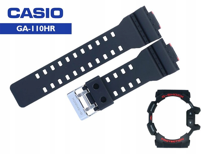 Komplet Bezel a Pásek Casio Ga-100 Gd-120 Ga-300 Ga-400 Originální
