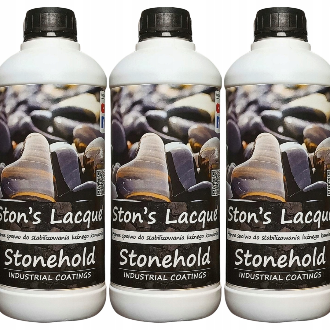 Pojivo Pryskyřice na lepení kameniva a kamene sada 3x1L Mokrý Efekt