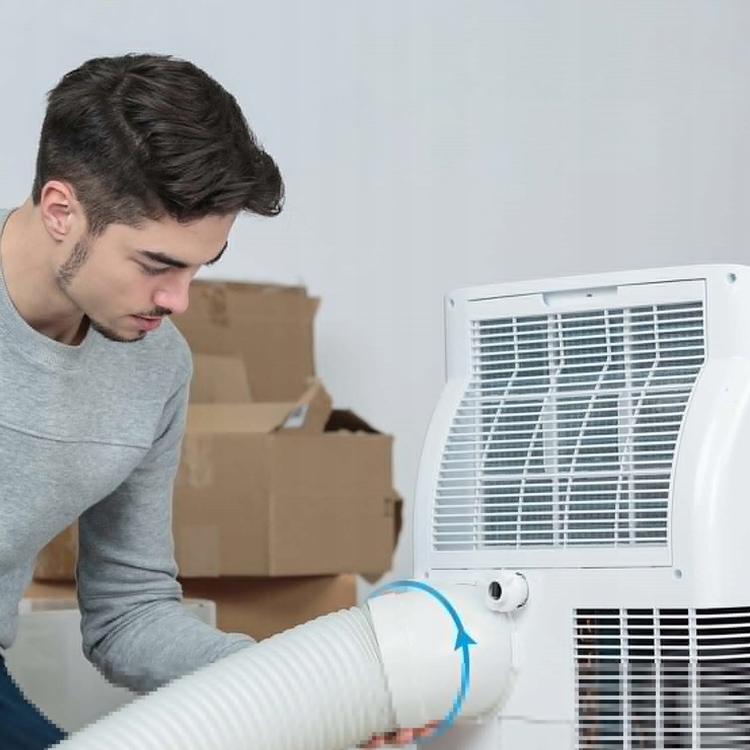 WĄŻ PRZEDŁUŻENIE ELASTYCZNEGO KLIMATYZATOR RURA WYLOTOWA POWIETRZA 150CM Marka bez marki