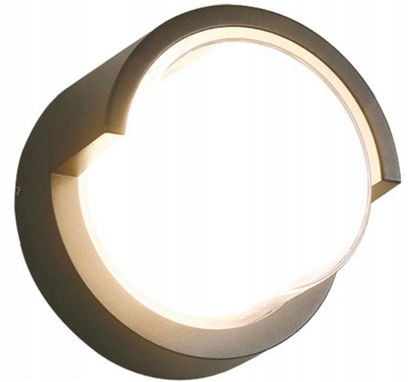 Lampa elewacyjna kinkiet Led 10W neutralna 1200lm Essen Round IP44 Goldlux