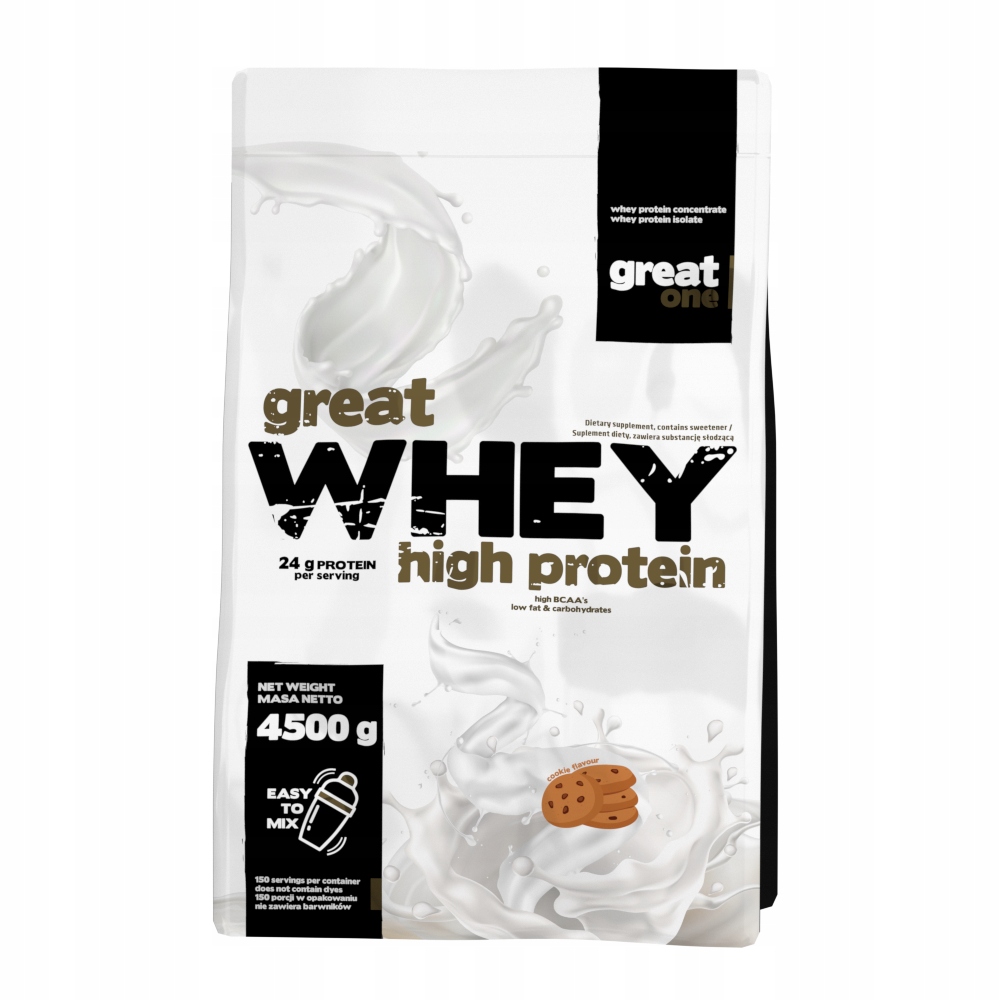 Great One Protein Great Whey Koncentrát Izolát Wpc Wpi 4500 g Vanilka Lahodné
