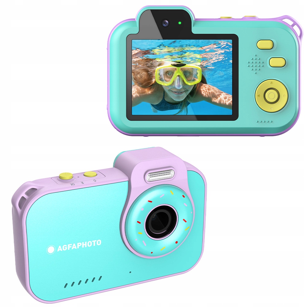 Vodotěsný podvodní fotoaparát 3M AgfaPhoto Agfa 12MP 2.7K 2x objektiv hry