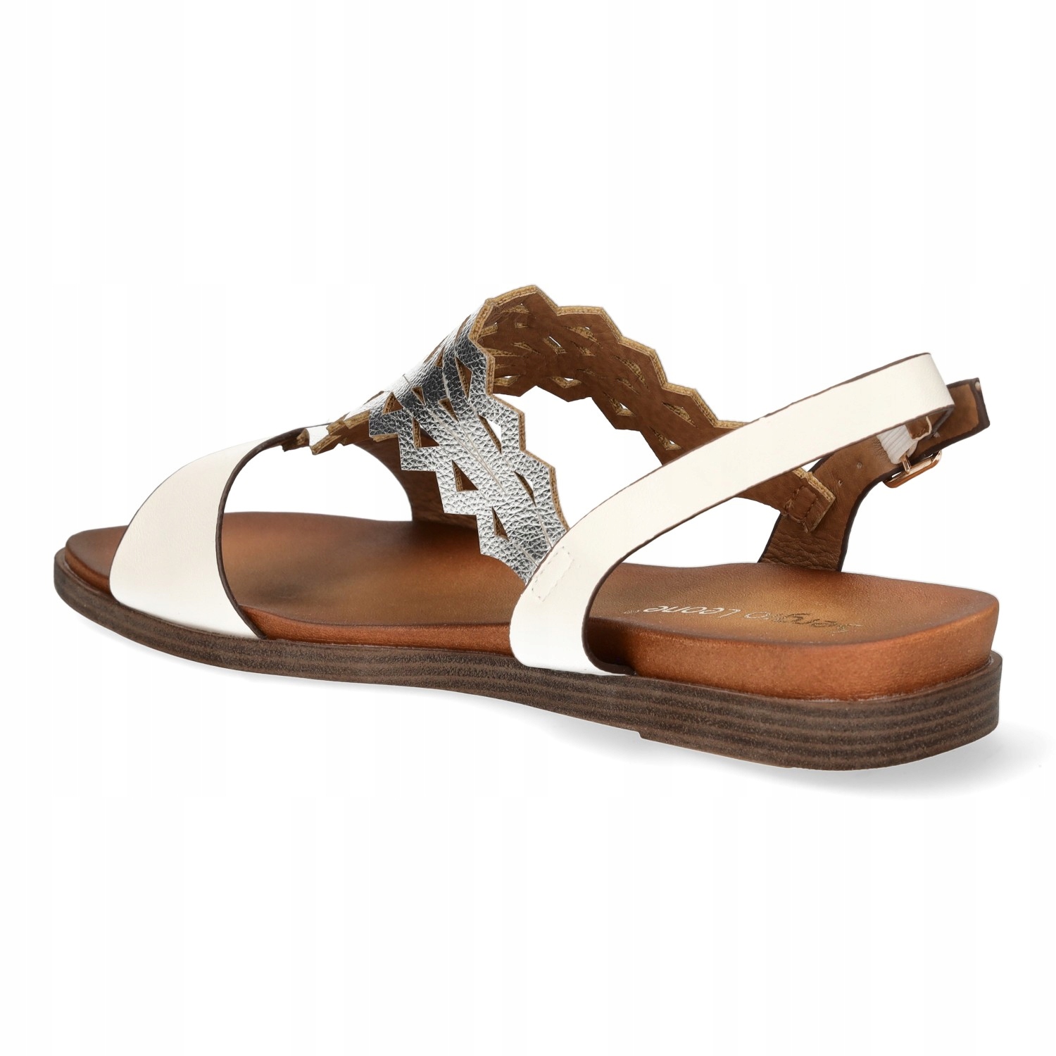 SANDAŁY DAMSKIE ELEGANCKIE NA PŁASKIM OBCASIE SERGIO LEONE SK070 BIAŁE R.37 Kod producenta SK070HW