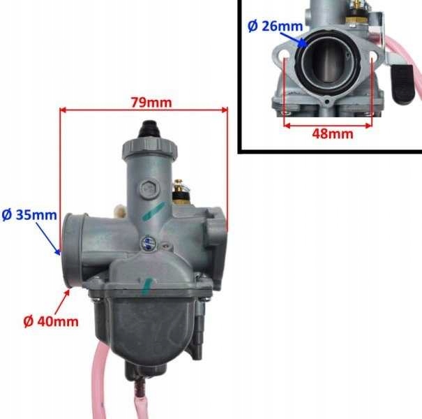Zamiennik Gaźnik Mikuni VM22 Dopasowanie do pojazdu produkt uniwersalny