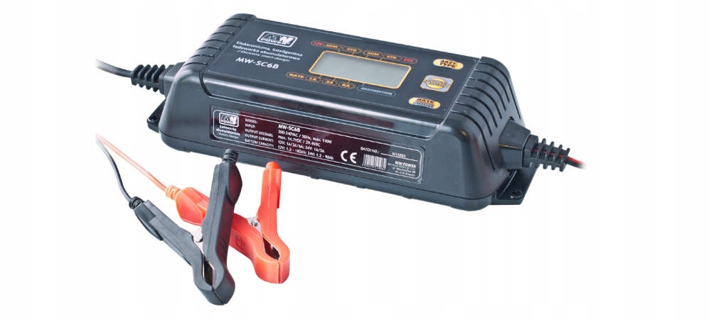 Inteligentná nabíjačka MW-SC6B 12V/24V pre Agm a gélové akumulátory, Mw P