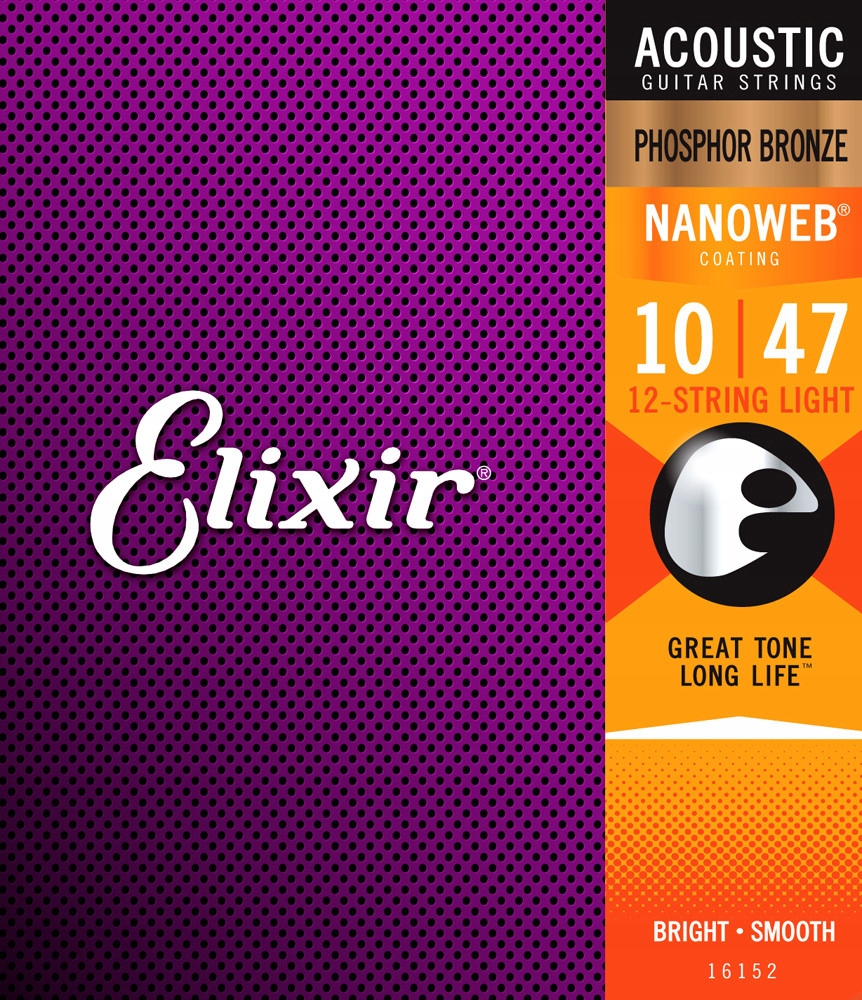 Elixir 16152 NanoWeb Phosphor Bronze 10-47