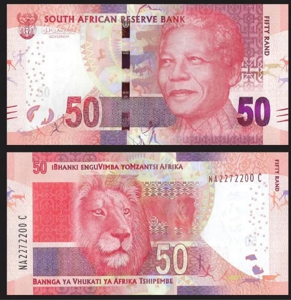 Republika Poludniowej Afryki RPA 50 Rand 2015 P-140b UNC