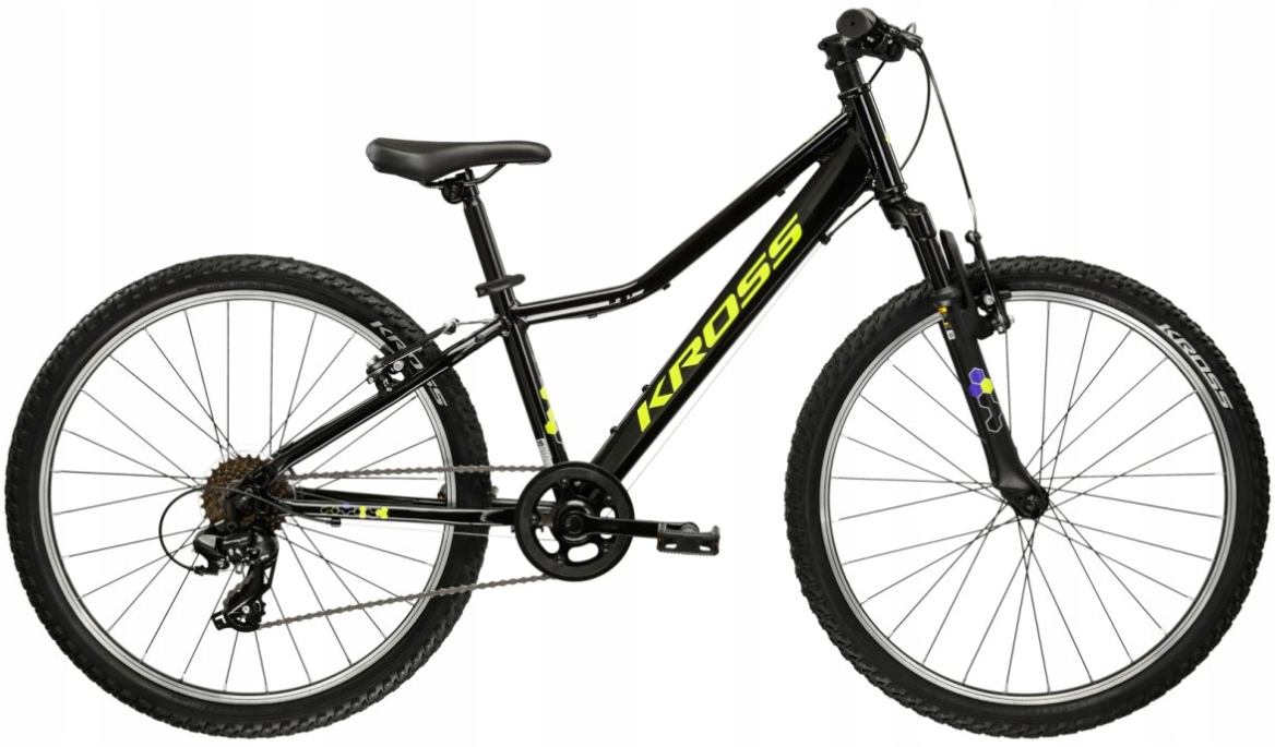 Rower dziecięcy Kross Hexagon dziecięcy 1.0 S(12") 24 czarny/żółty połysk