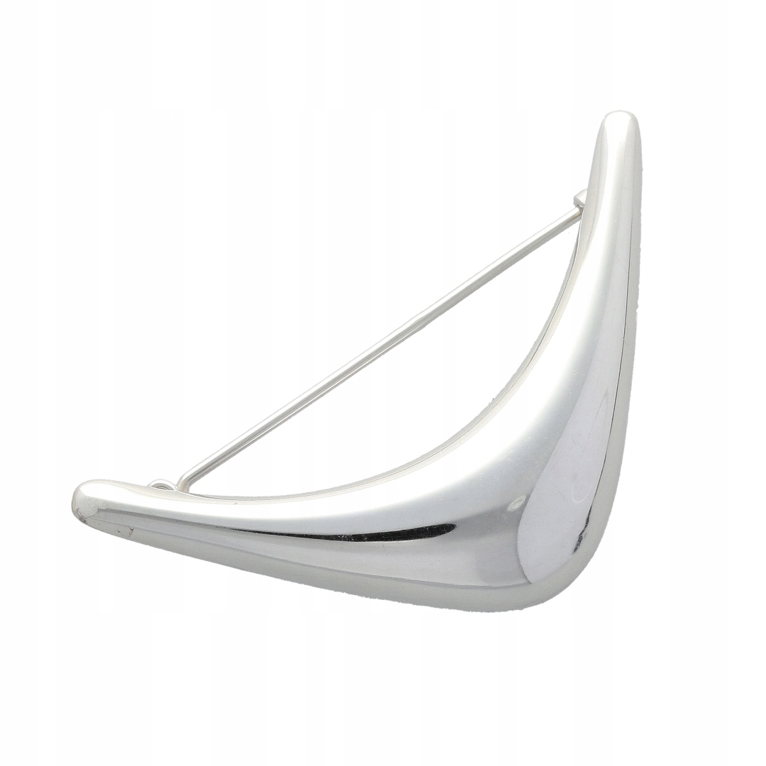 Brož hladká stříbro