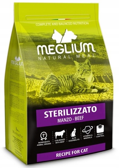 Levně Meglium Cat Adult Neutered Beef 10kg Krmivo pro kastrované kočky s hovězím masem 10 kg