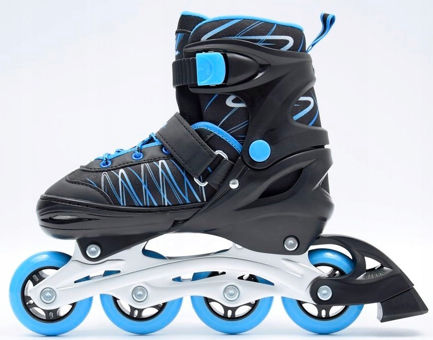 ŁYŻWOROLKI SMJ 2w1 CZARNONIEBIESKIE 38-41 Model 11208-178