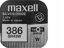 

Bateria srebrowa Maxell 386 Sr 43 W SR43W SR1142W