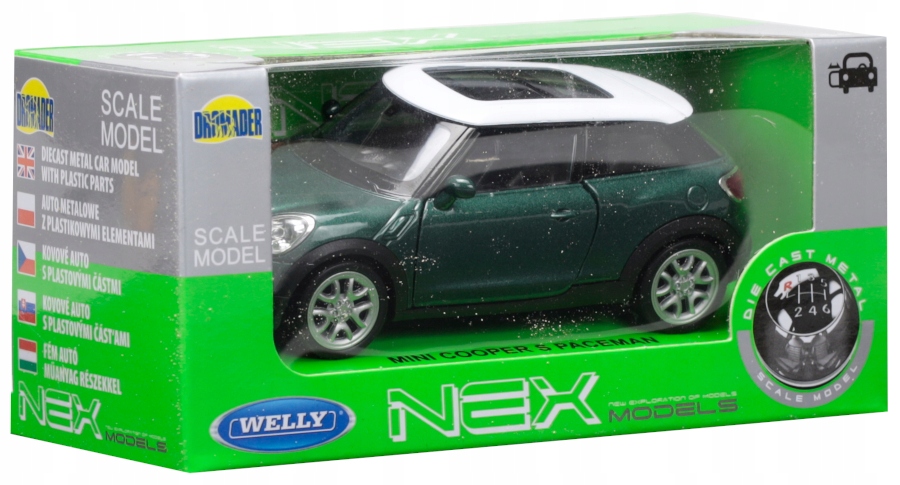 WELLY METALOWE AUTO SAMOCHÓD MINI COOPER S PACEMAN OTWIERANE DRZWI