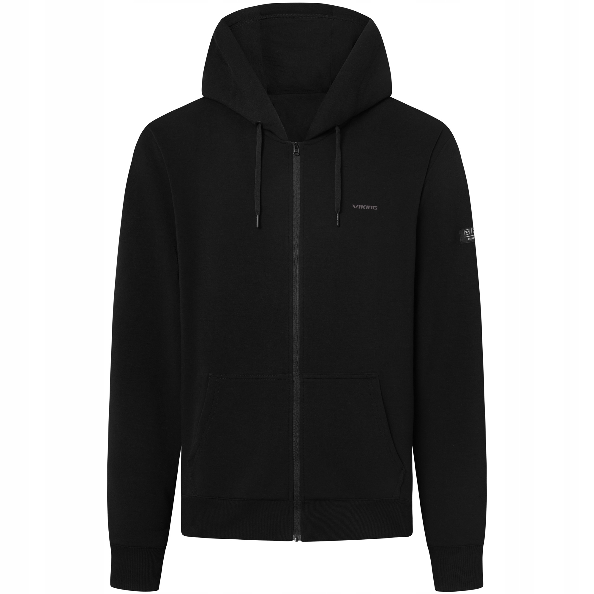 Pánská mikina Viking Team Wear Man Bamboo rozepínací s kapucí černá vel. L