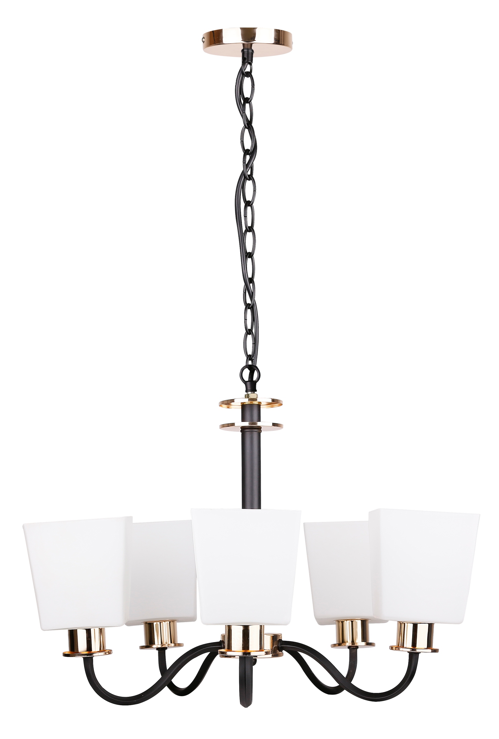 Závesné svietidlo čierne 5XE27 Schubert Candellux