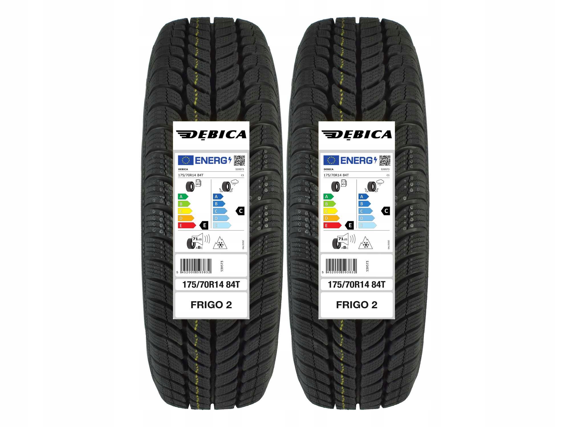

2 Opony zimowe 175/70R14 Dębica Frigo 2