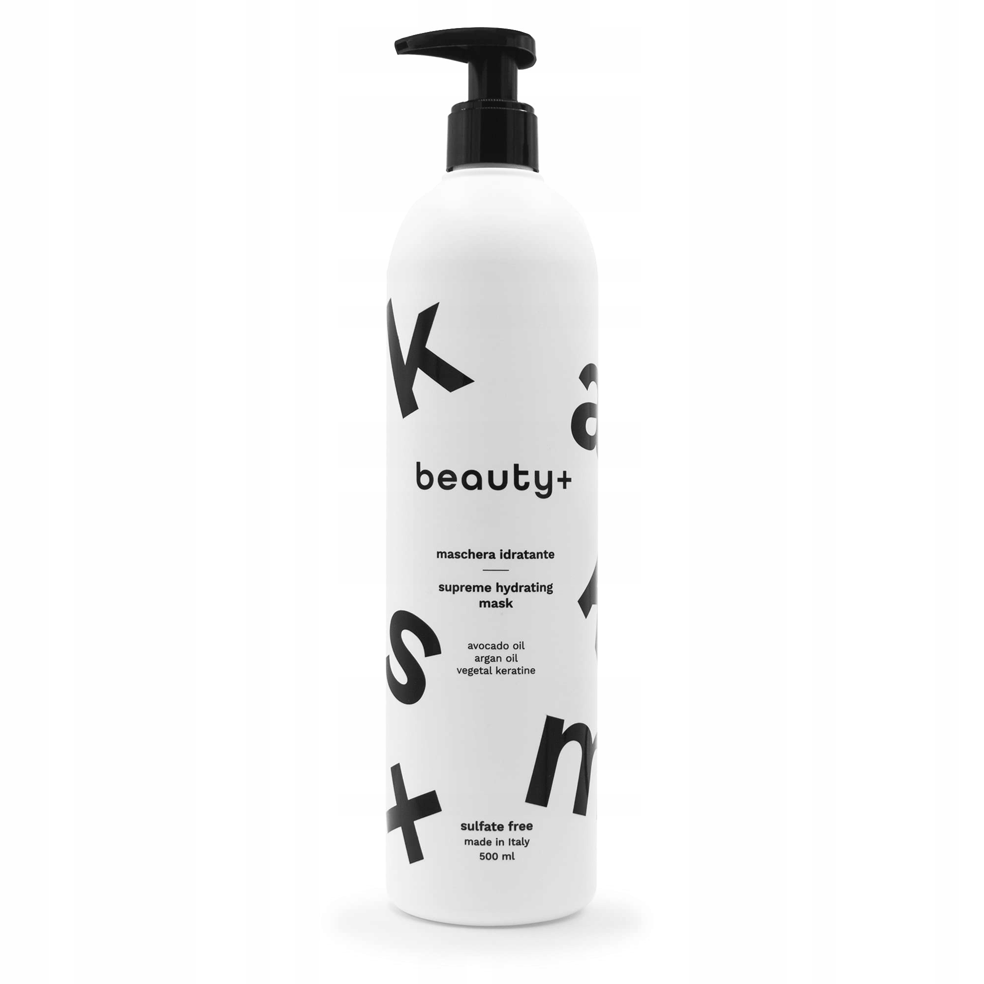 Hydratační Maska Na Vlasy Beauty+ Keratin, Arganový Olej 500 ML 4C454